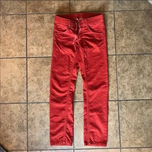 EUC Size 2 Red Athleta Corduroy Pants